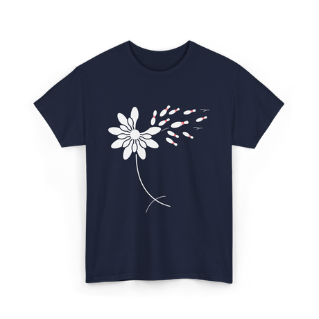 Dandelion Bowling Pins Bowling T-Shirt - Navy