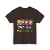 Dare to Be Yourself Superhero T-Shirt - Dark Chocolate