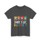 Dare to Be Yourself Superhero T-Shirt - Dark Heather