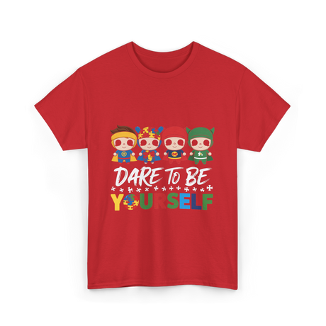 Dare to Be Yourself Superhero T-Shirt - Red