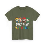 Dare to Be Yourself Superhero T-Shirt - Military Green