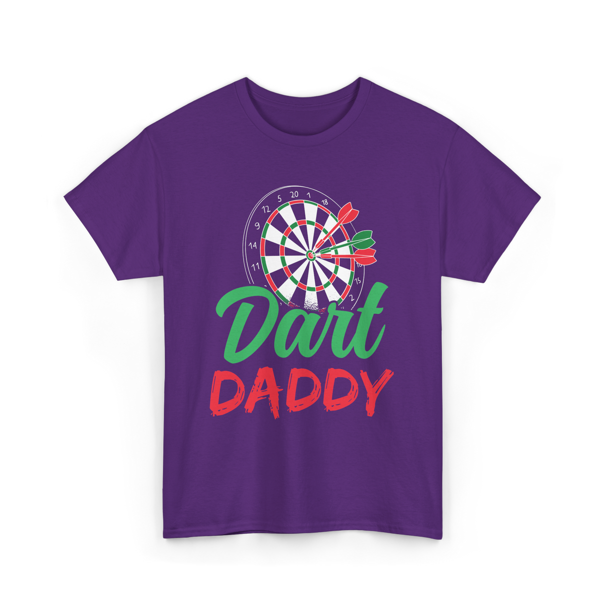 Dart Daddy Darts Player T-Shirt - Purple