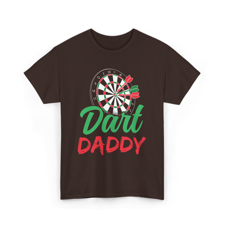 Dart Daddy Darts Player T-Shirt - Dark Chocolate