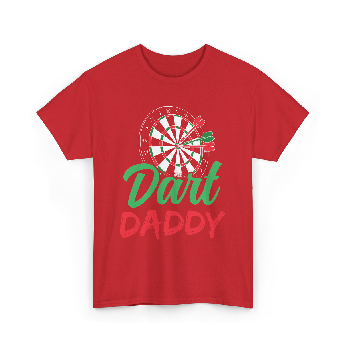 Dart Daddy Darts Player T-Shirt - Red