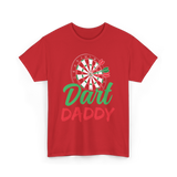 Dart Daddy Darts Player T-Shirt - Red