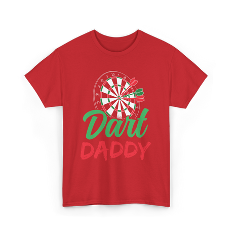 Dart Daddy Darts Player T-Shirt - Red