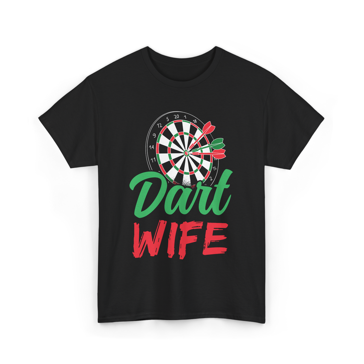 Dart Wife Dart Player T-Shirt - Black