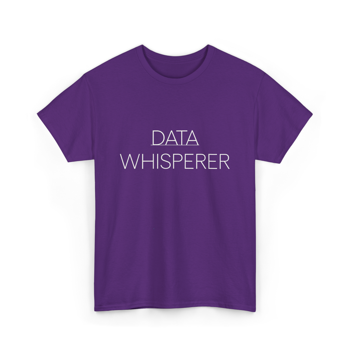 Data Whisperer Data Analyst T-Shirt - Purple