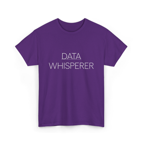 Data Whisperer Data Analyst T-Shirt - Purple