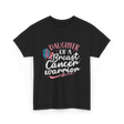 Daughter Of A Breast Cancer Warrior T-Shirt - Black