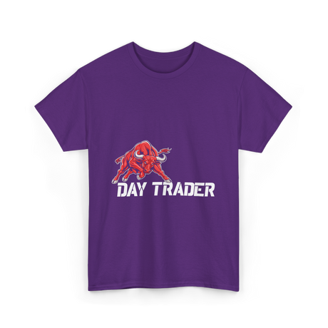 Day Trader Bull Market T-Shirt - Purple