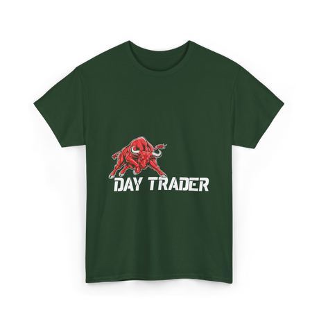 Day Trader Bull Market T-Shirt - Forest Green