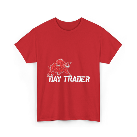 Day Trader Bull Market T-Shirt - Red