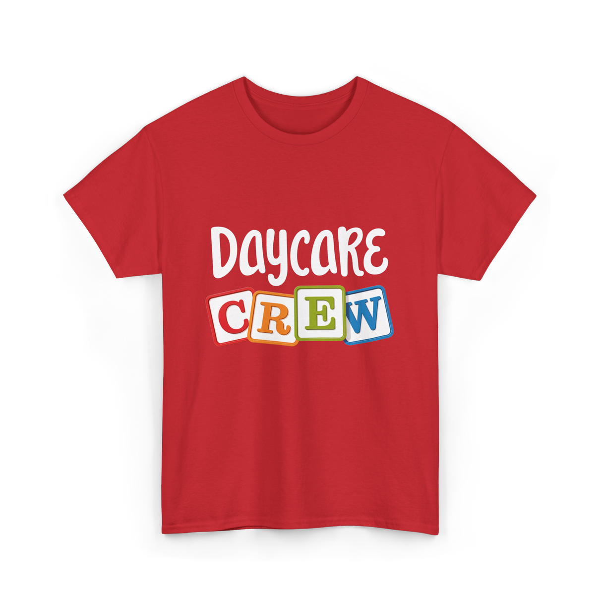 Daycare Crew Childcare Team T-Shirt - Red