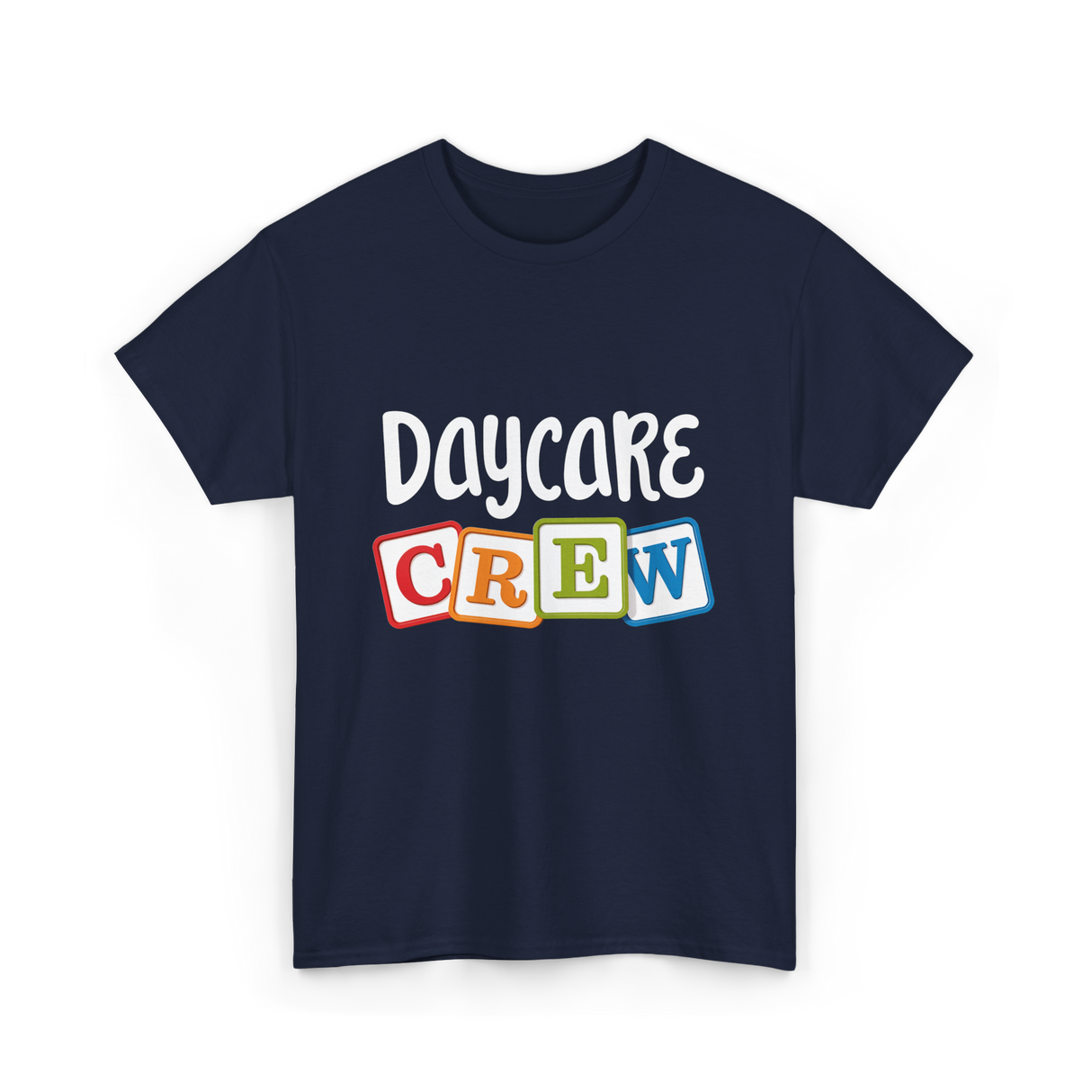 Daycare Crew Childcare Team T-Shirt - Navy