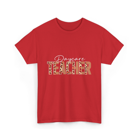 Daycare Teacher Daycare Educator T-Shirt - Red