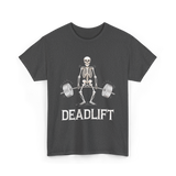 Deadlift Skeleton Weightlifting Fitness T-Shirt - Dark Heather