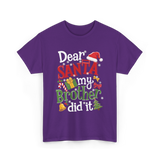 Dear Santa My Brother Christmas T-Shirt - Purple