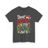 Dear Santa My Brother Christmas T-Shirt - Dark Heather