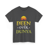 Deen Over Dunya Islamic Culture T-Shirt - Dark Heather