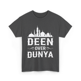 Deen Over Dunya Islamic Faith T-Shirt - Dark Heather