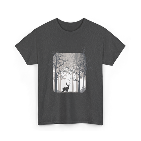 Deer Forest Wildlife Nature T-Shirt - Dark Heather