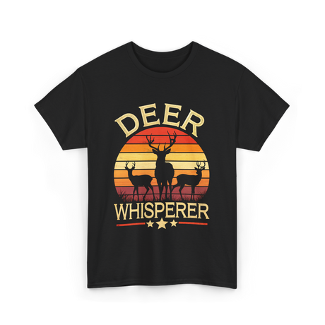 Deer Whisperer Hunter Hunting T-Shirt - Black