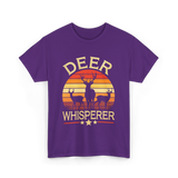 Deer Whisperer Hunter Hunting T-Shirt - Purple