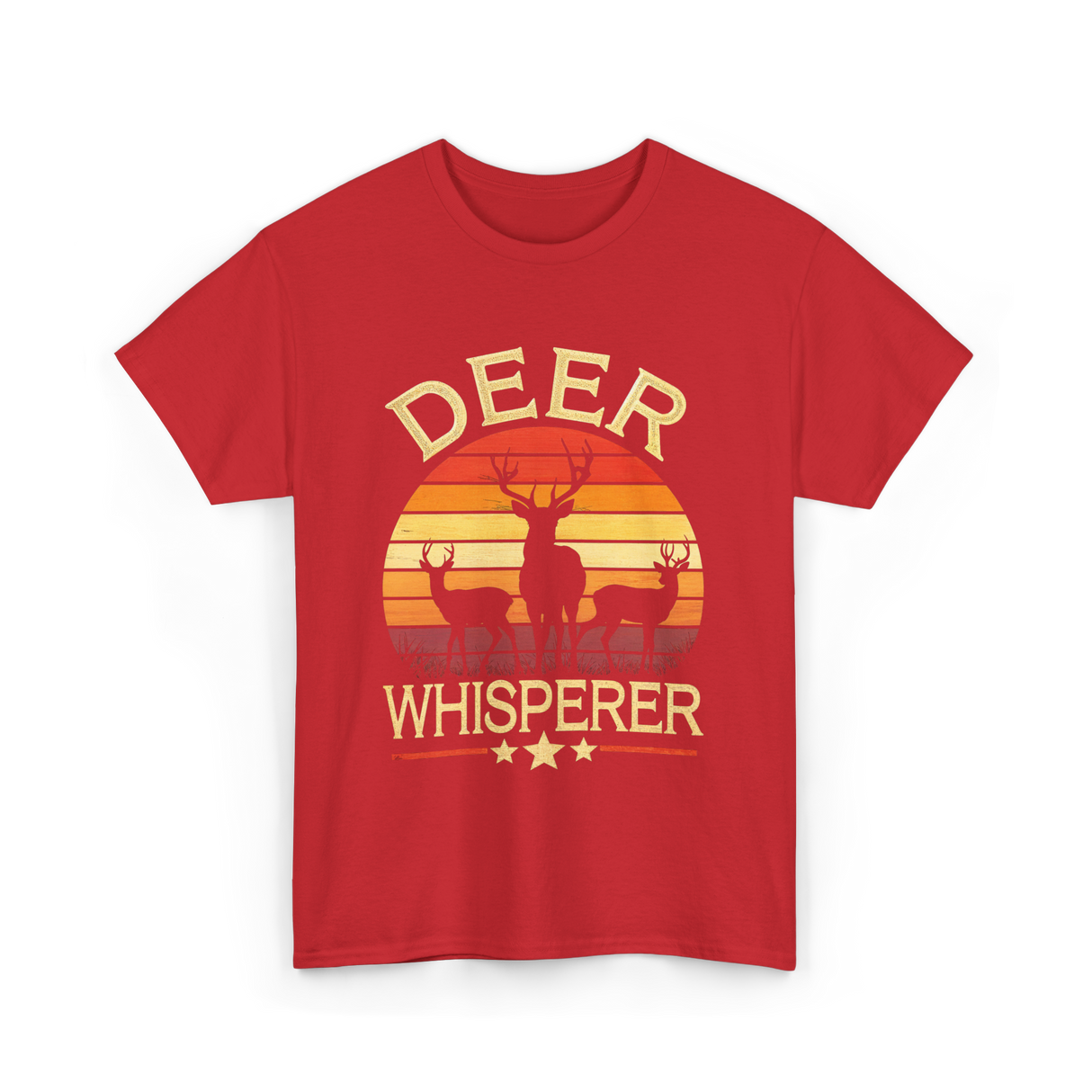 Deer Whisperer Hunter Hunting T-Shirt - Red