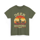 Deer Whisperer Hunter Hunting T-Shirt - Military Green