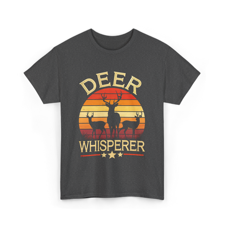 Deer Whisperer Hunter Hunting T-Shirt - Dark Heather