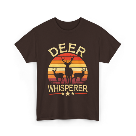 Deer Whisperer Hunter Hunting T-Shirt - Dark Chocolate