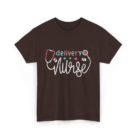 Delivery Nurse Nursing Delivery T-Shirt - Dark Chocolate