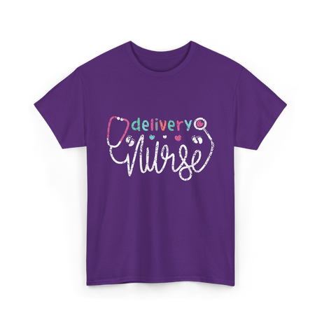 Delivery Nurse Nursing Delivery T-Shirt - Purple