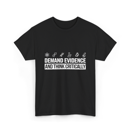 Demand Evidence Science T-Shirt - Black