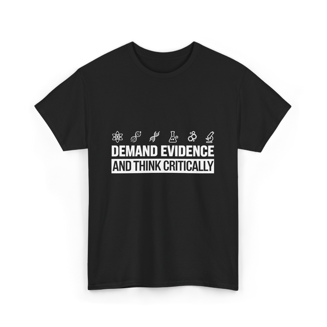 Demand Evidence Science T-Shirt - Black