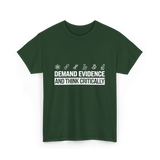 Demand Evidence Science T-Shirt - Forest Green