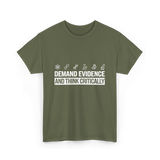 Demand Evidence Science T-Shirt - Military Green