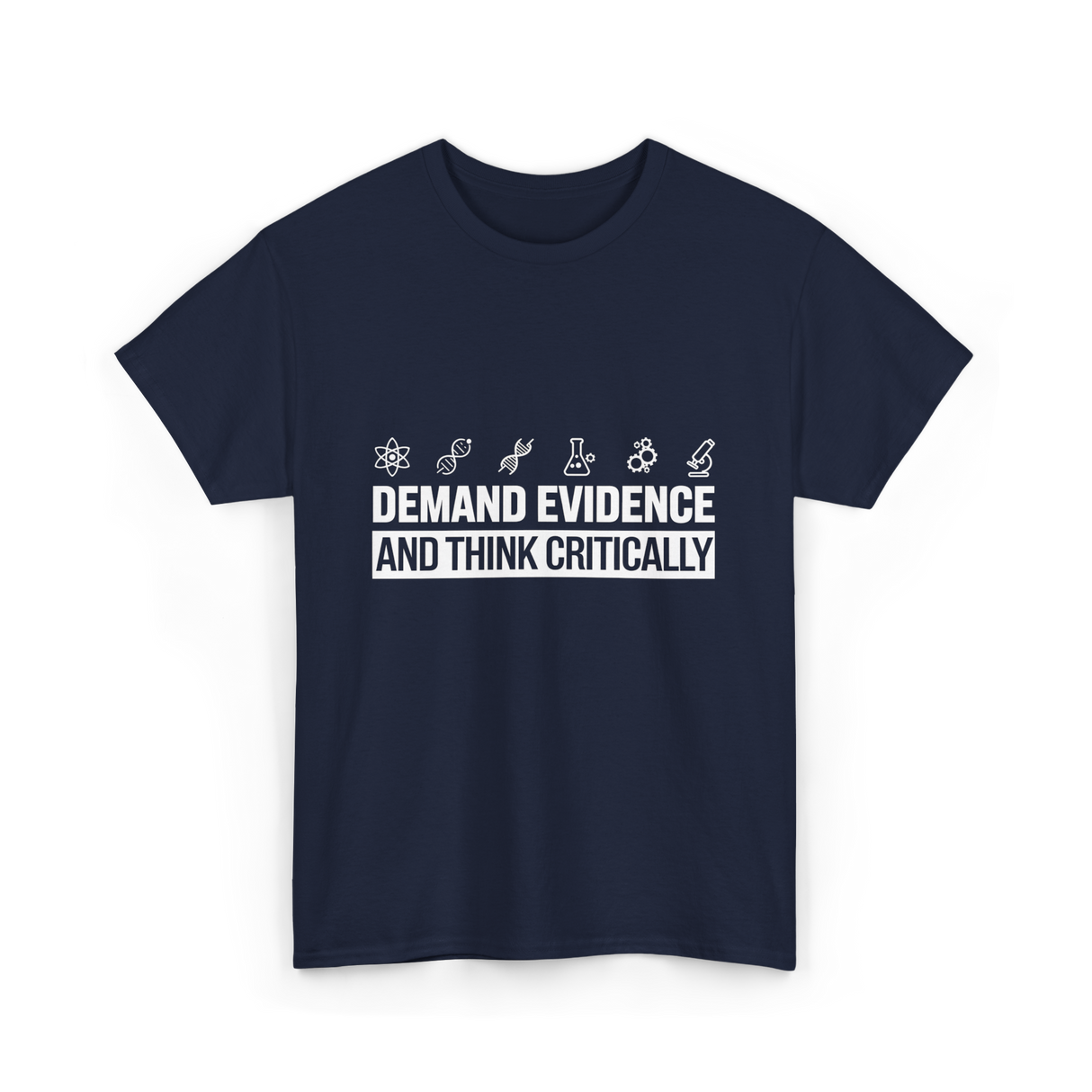 Demand Evidence Science T-Shirt - Navy