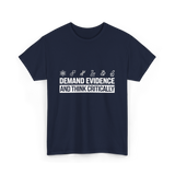 Demand Evidence Science T-Shirt - Navy