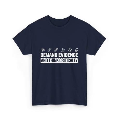 Demand Evidence Science T-Shirt - Navy