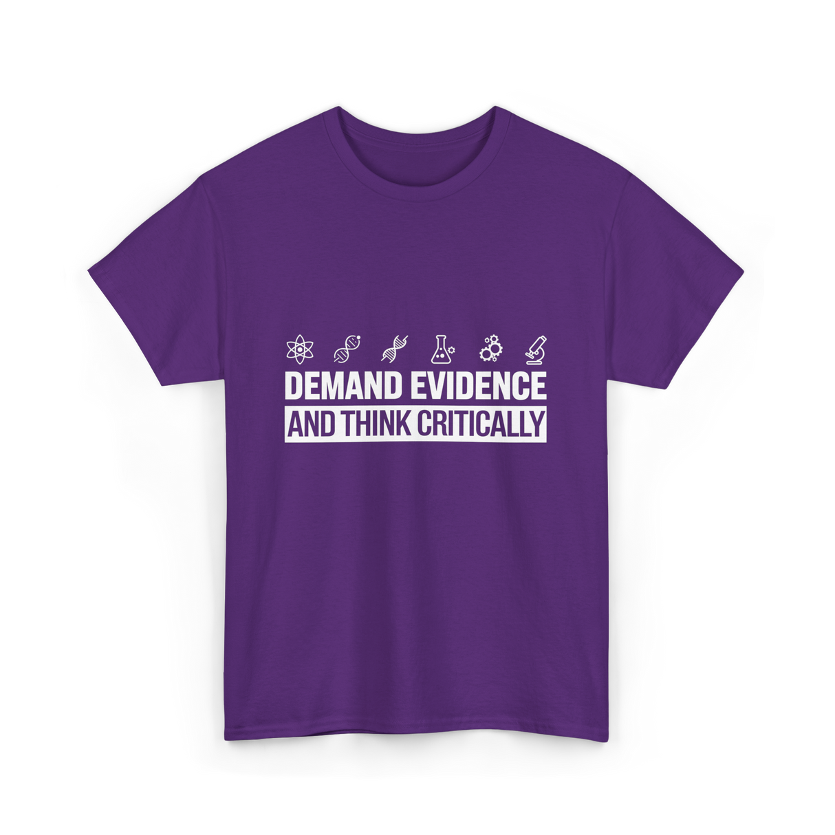 Demand Evidence Science T-Shirt - Purple