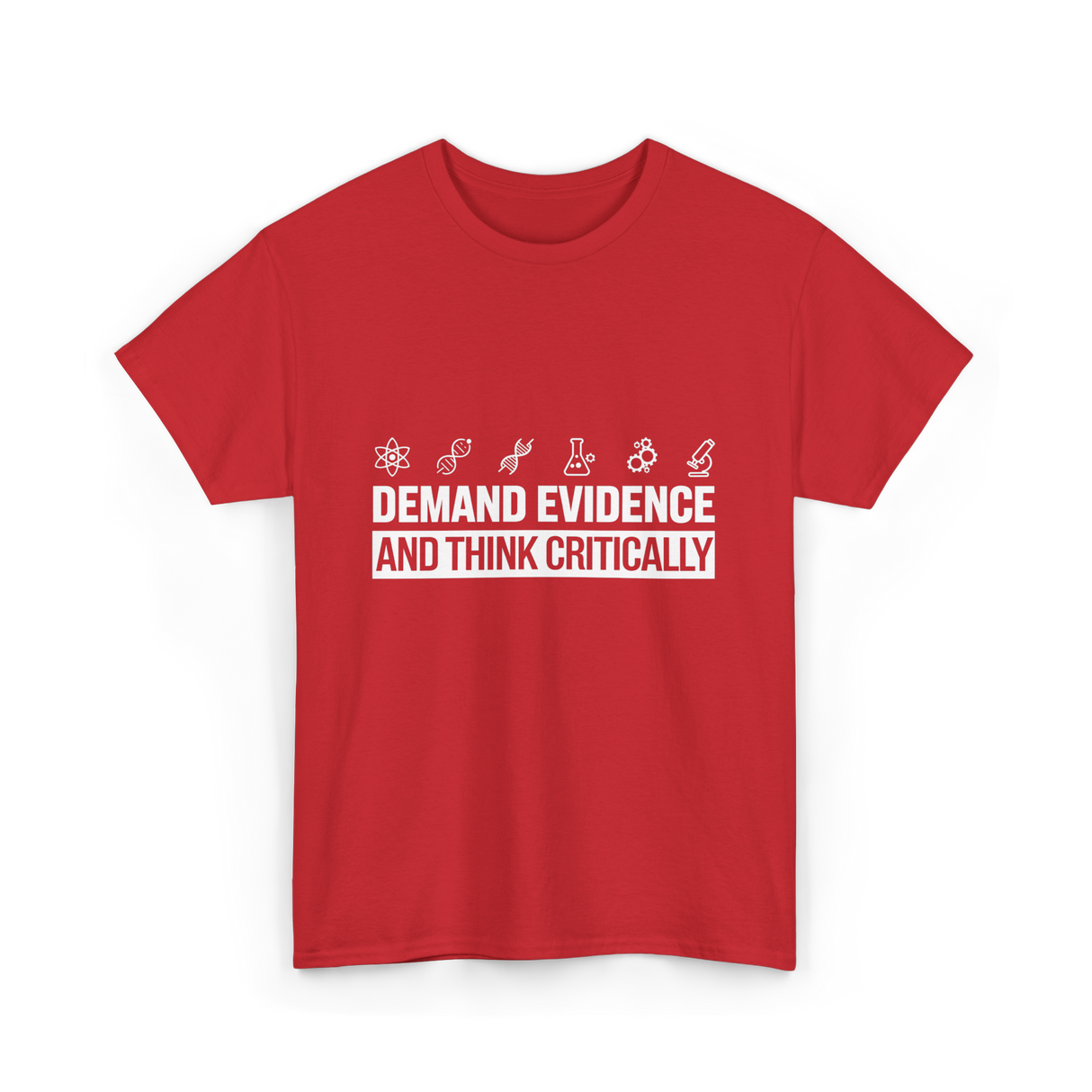 Demand Evidence Science T-Shirt - Red