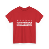 Demand Evidence Science T-Shirt - Red