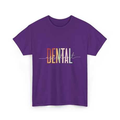 Dental Assistant Dental Care T-Shirt - Purple