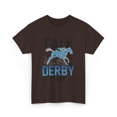 Derby Equestrian Horse Riding T-Shirt - Dark Chocolate