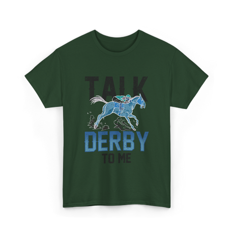 Derby Equestrian Horse Riding T-Shirt - Forest Green