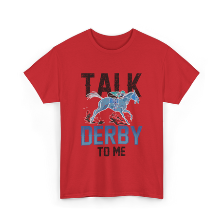 Derby Equestrian Horse Riding T-Shirt - Red