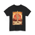 Desert Cactus Sunset Cactus T-Shirt - Black