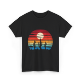 Desert Sunset Cactus Landscape T-Shirt - Black